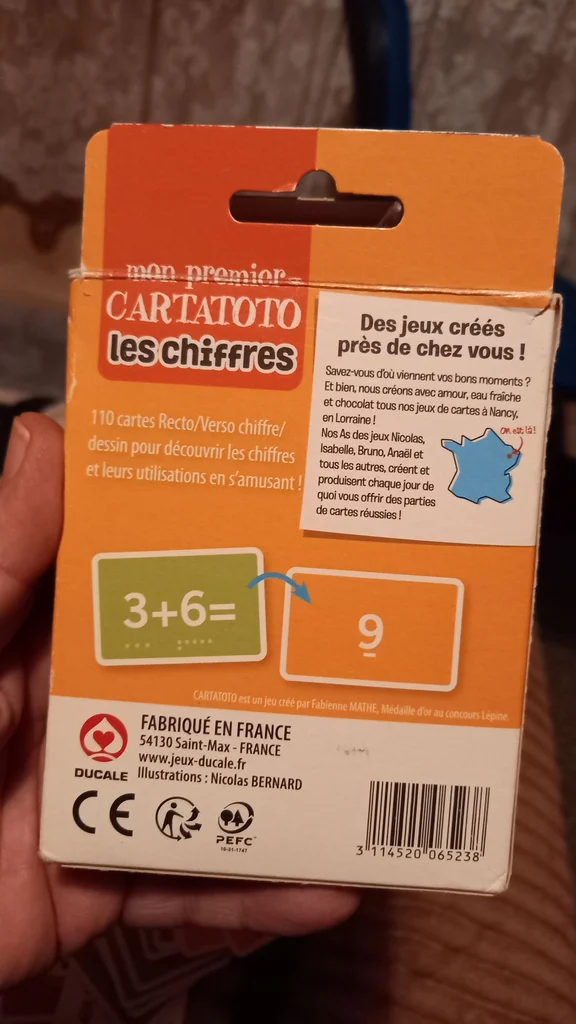 Jeu de cartes mon premier cartatoto – photo 2